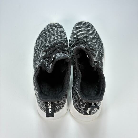 Adidas Cloudfoam Pure Black White Slip On Running Shoes DB0694 Women's Size 8.5 - Picture 6 of 10